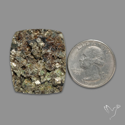 Cubic Pyrite In Basalt Druzy