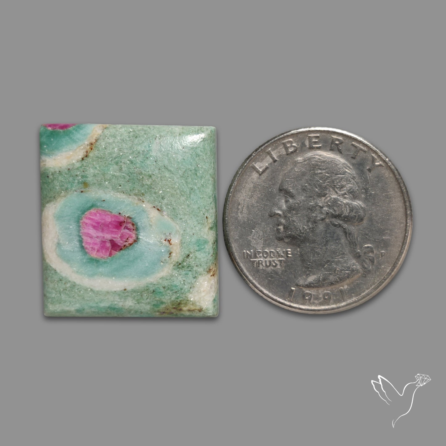 Ruby In Fuchsite Cabochon