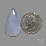 Namibian Blue Chalcedony Cabochon