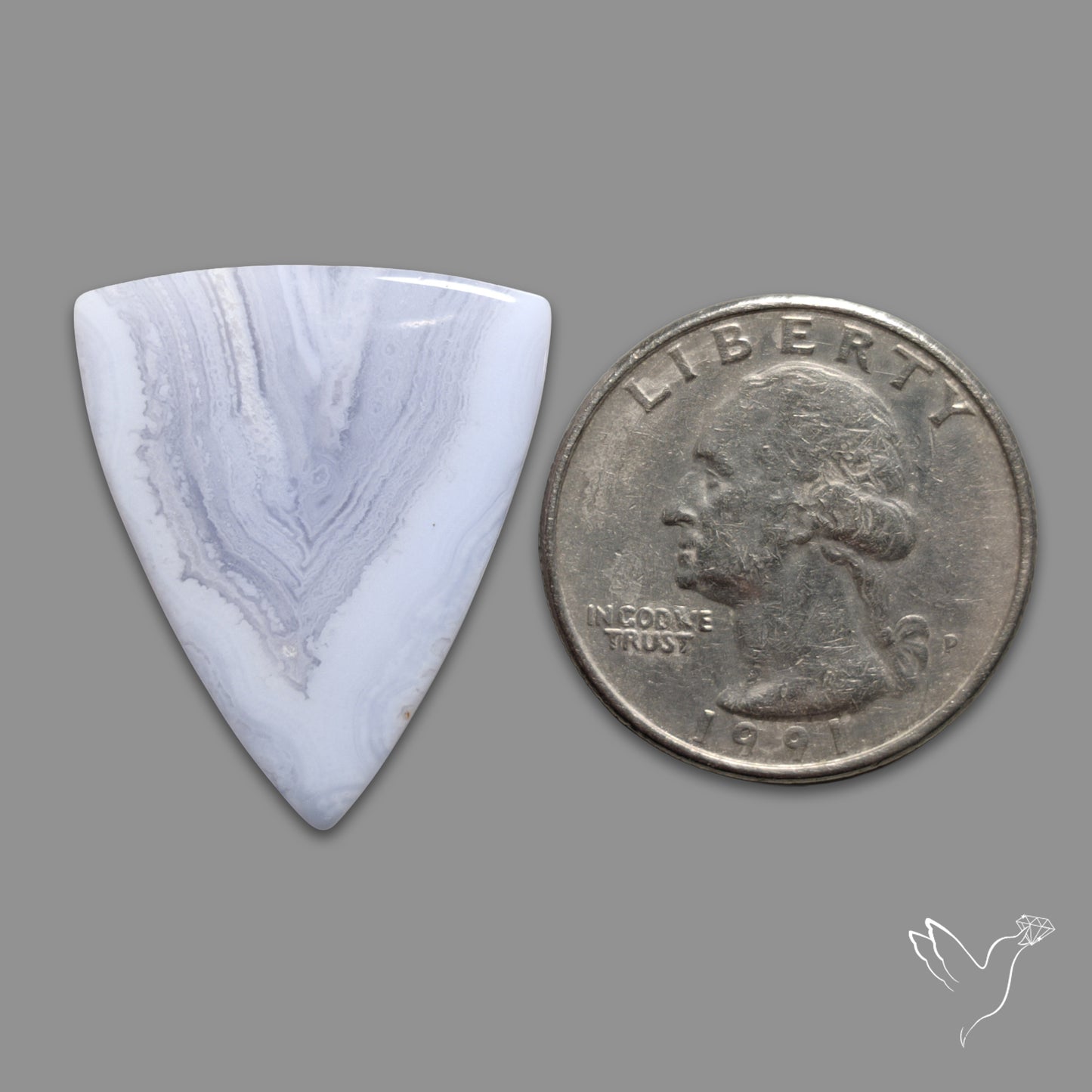 Blue Lace Agate Cabochon