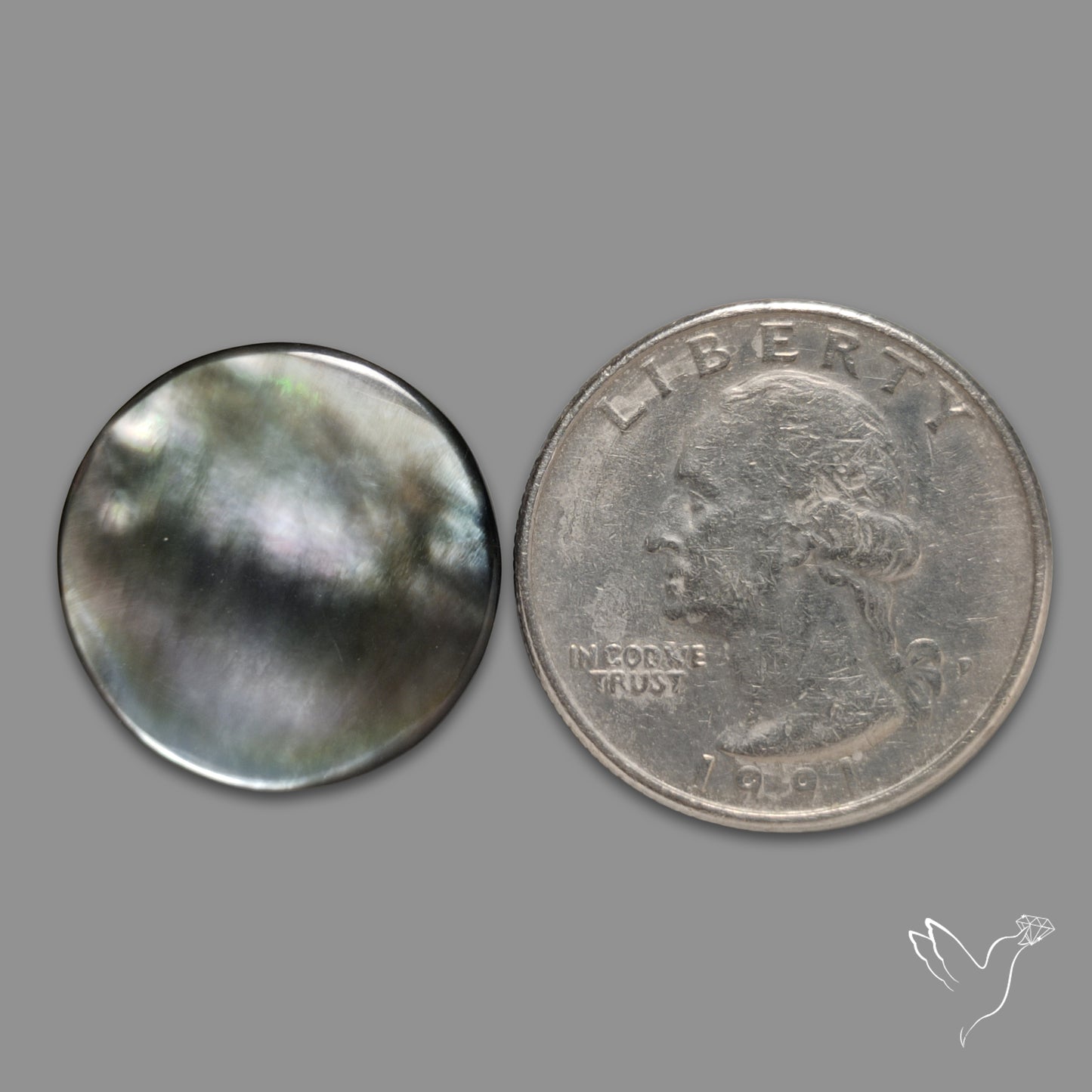 Tahitian Black Mother Of Pearl Cabochon