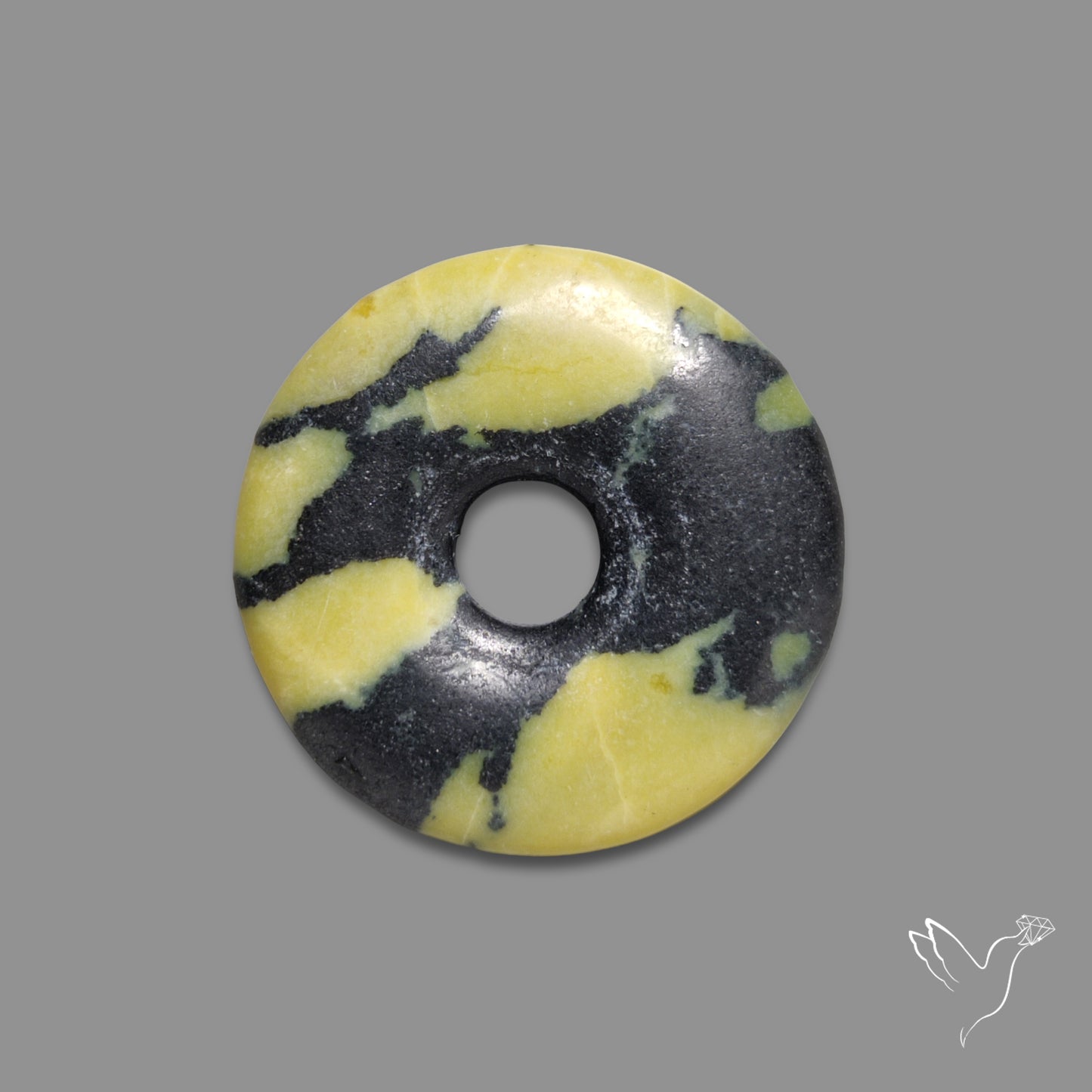 Lizardite Serpentine Doughnut Carved