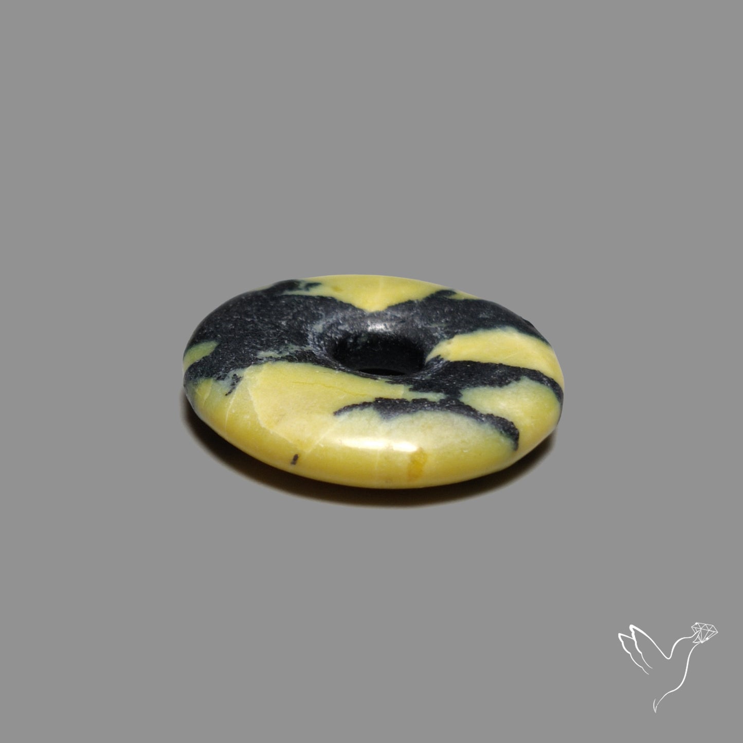 Lizardite Serpentine Doughnut Carved