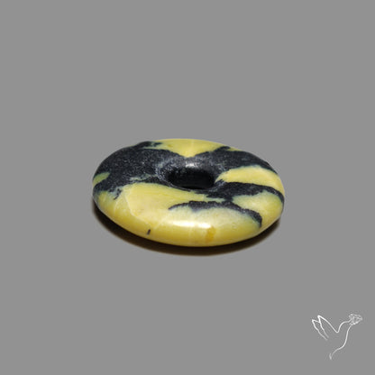 Lizardite Serpentine Doughnut Carved