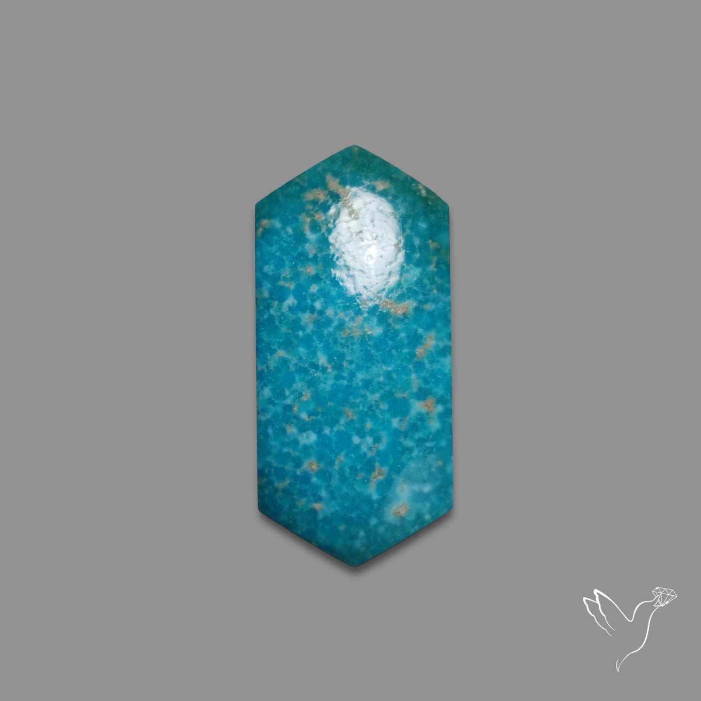 White Water Turquoise Cabochon