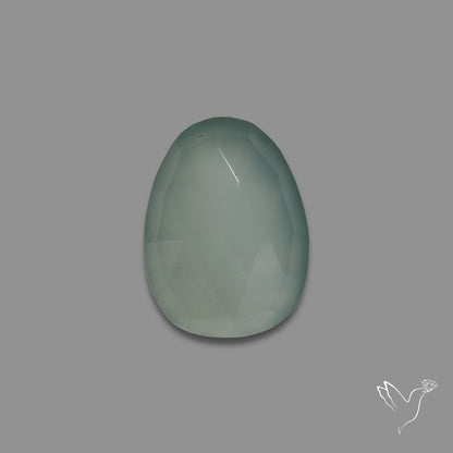 Rose Cut Aqua Chalcedony