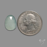 Rose Cut Aqua Chalcedony