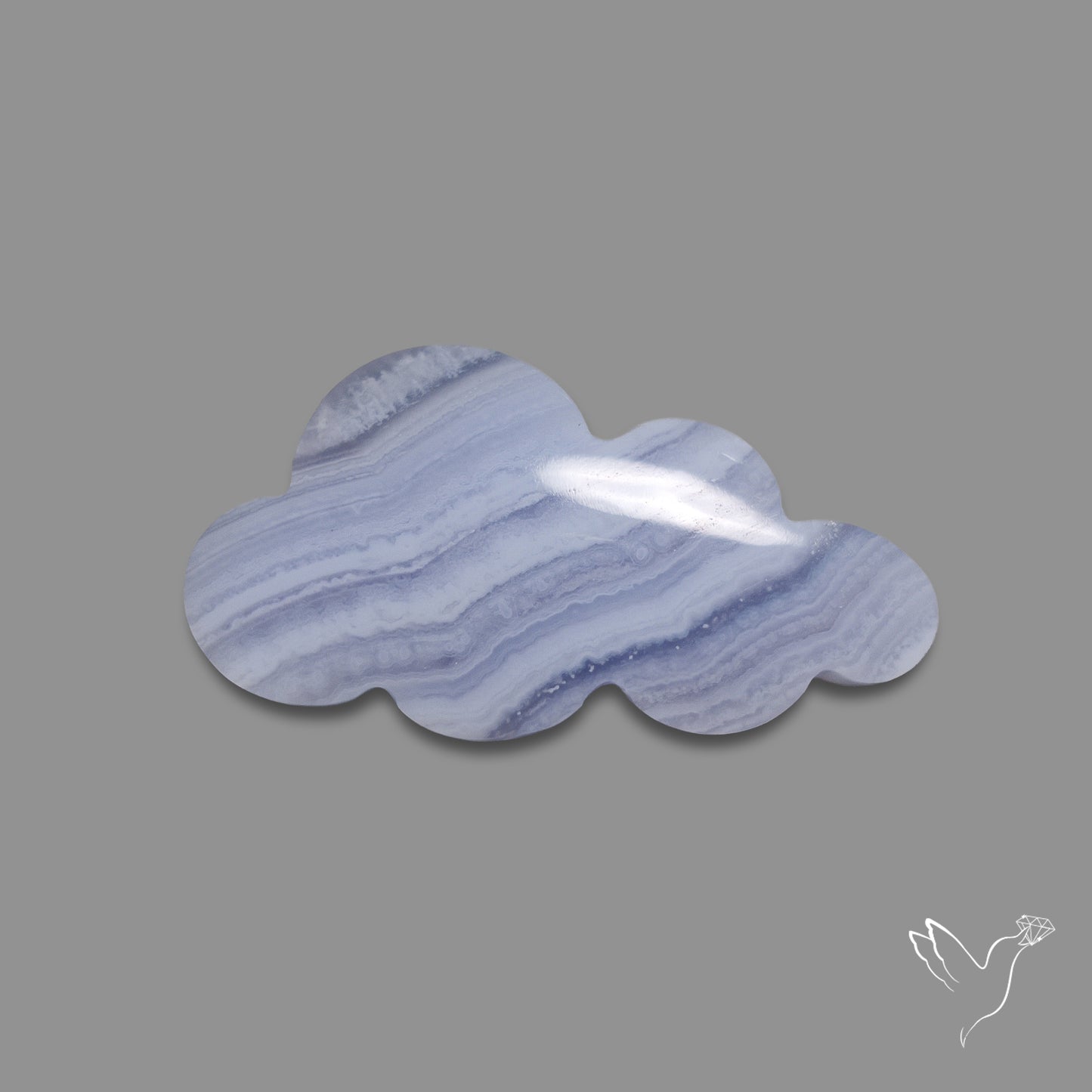 Blue Lace Agate Cloud Carving