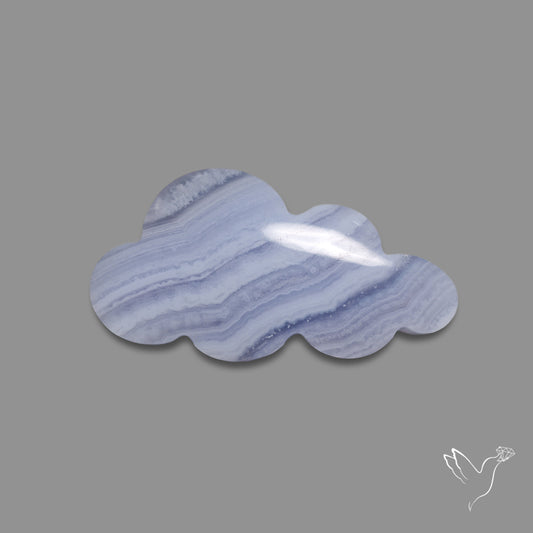 Blue Lace Agate Cloud Carving