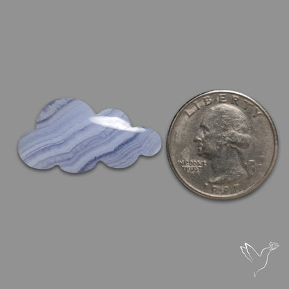 Blue Lace Agate Cloud Carving