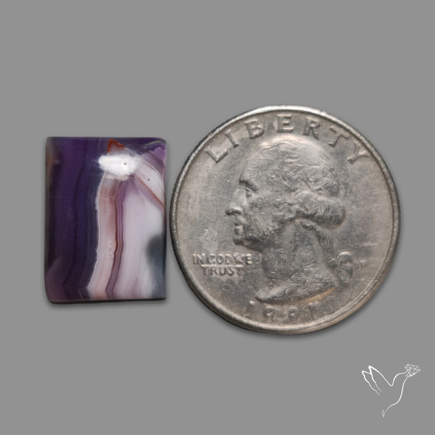 Purple Passion Agate Cabochon