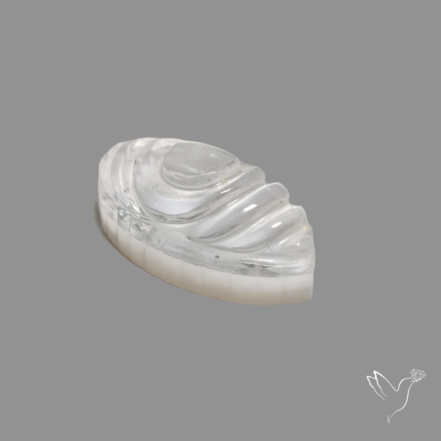Himalayan Quartz With Mother Of Pearl Doublet Evil Eye