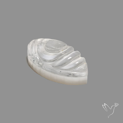 Himalayan Quartz With Mother Of Pearl Doublet Evil Eye