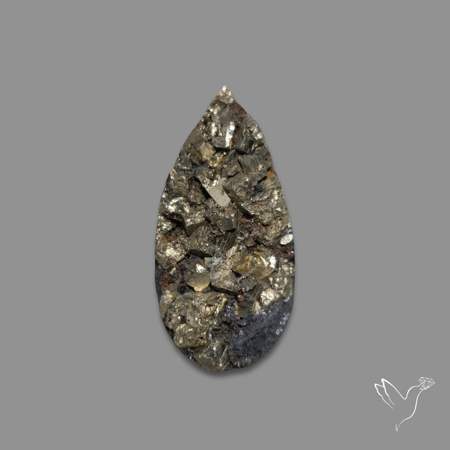 Cubic Pyrite In Basalt Druzy