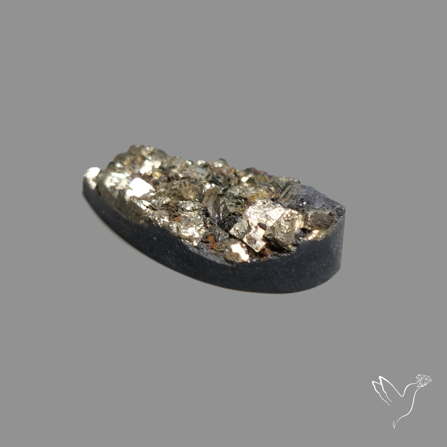 Cubic Pyrite In Basalt Druzy