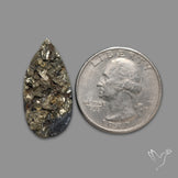 Cubic Pyrite In Basalt Druzy