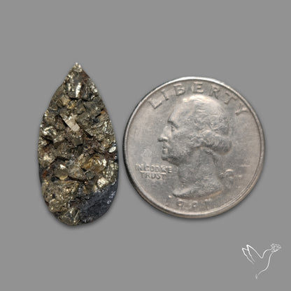 Cubic Pyrite In Basalt Druzy