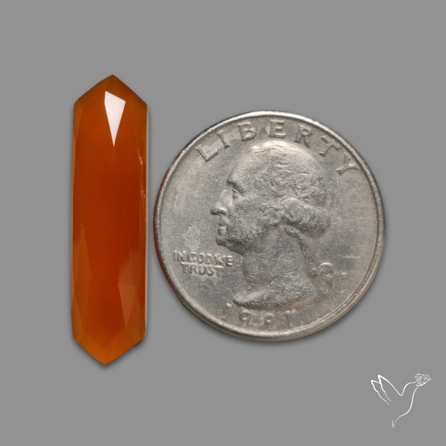 Rose Cut Carnelian Agate