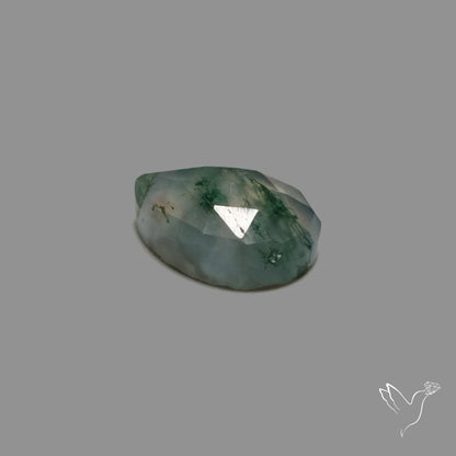 Rose Cut Moss Agate