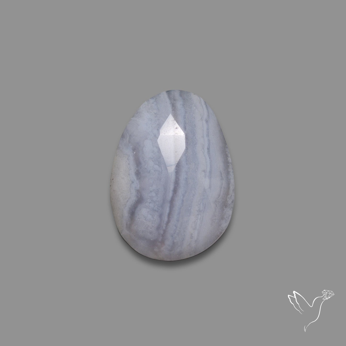 Rose Cut Blue Lace Agate
