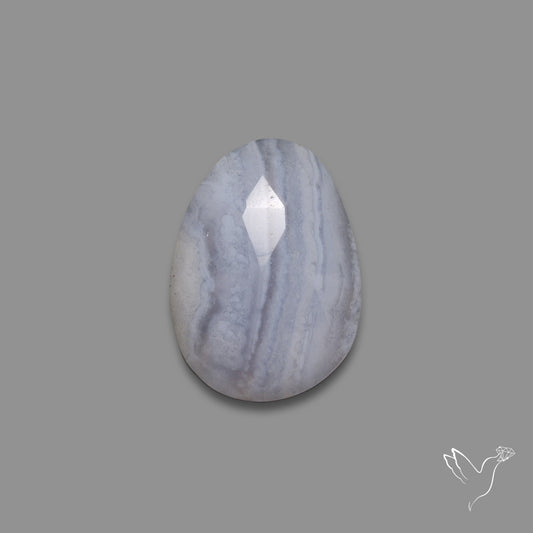 Rose Cut Blue Lace Agate
