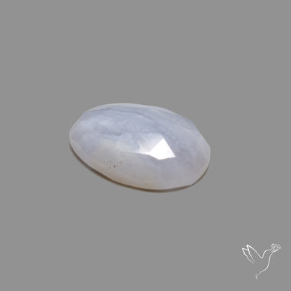 Rose Cut Blue Lace Agate