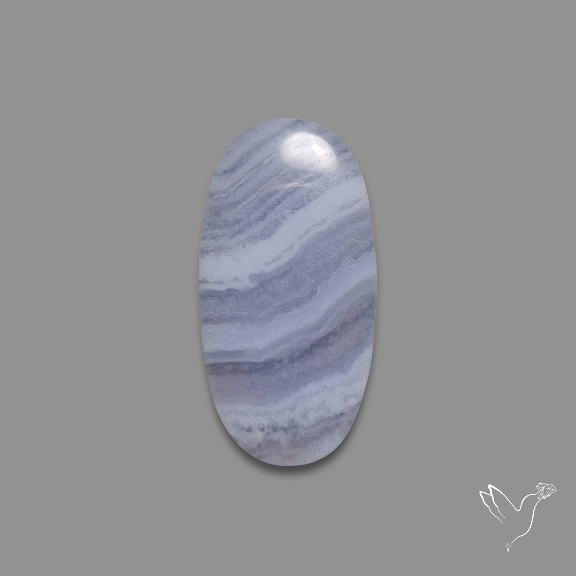 Blue Lace Agate Cabochon