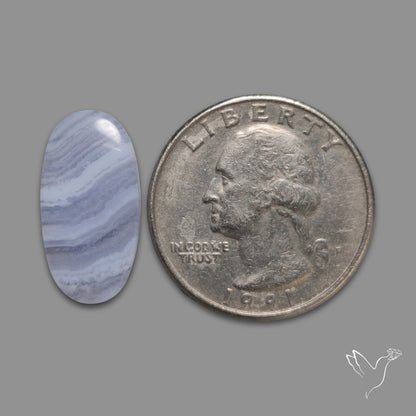 Blue Lace Agate Cabochon