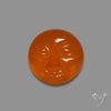 Carnelian Agate Moonface Carving