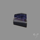 Step Cut Himalayan Quartz With Blue Goldstone Doublet