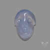 Blue Chalcedony Face Carving