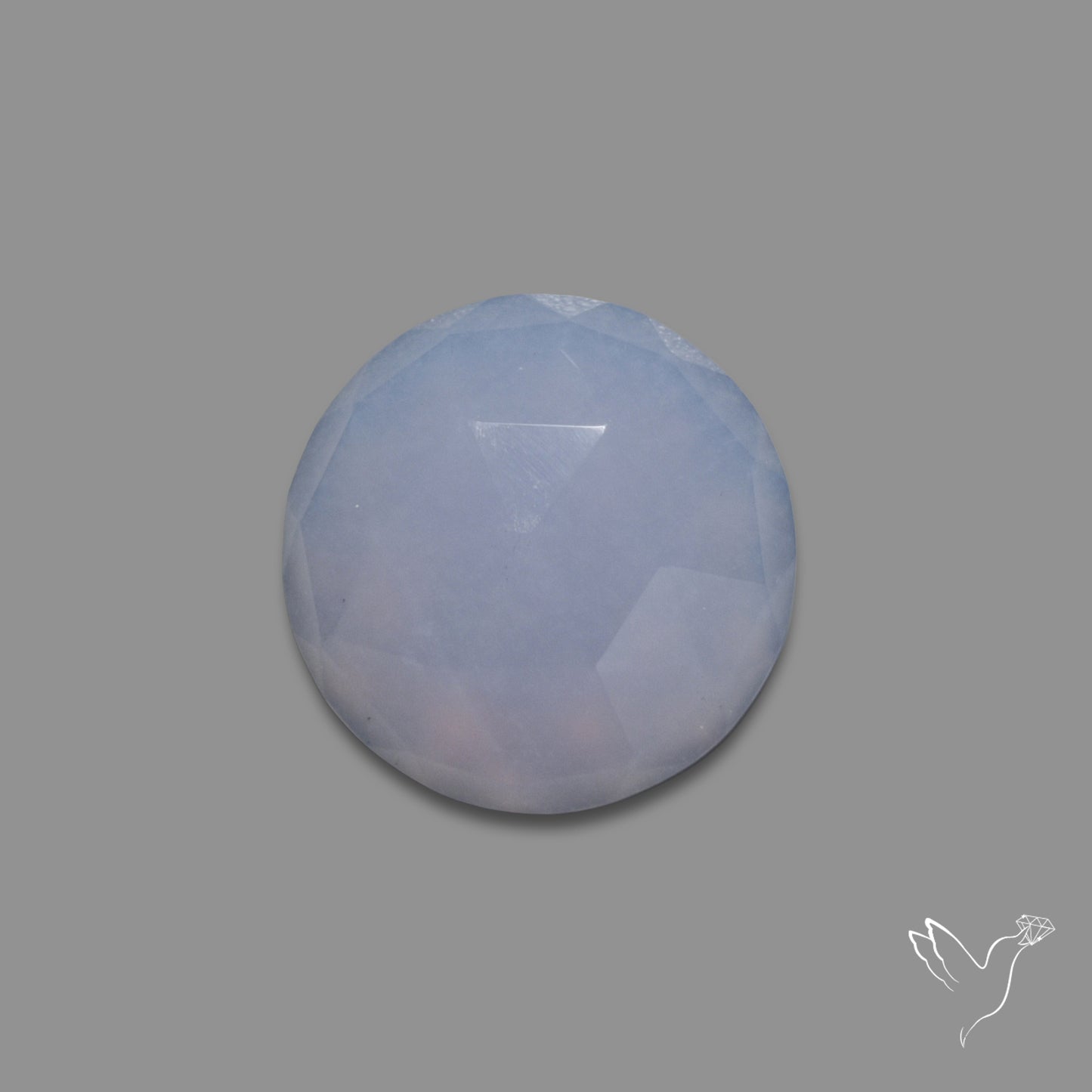 Rose Cut Blue Chalcedony