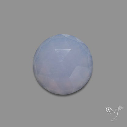 Rose Cut Blue Chalcedony