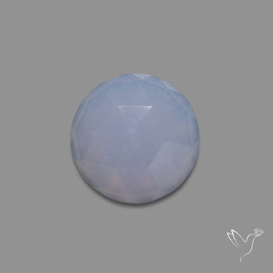 Rose Cut Blue Chalcedony