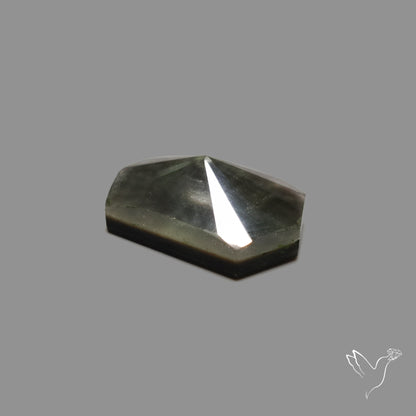 Step Cut Himalayan Quartz With Black Mother Of Pearl Doublet