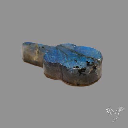 Blue Labradorite Guitar Carving
