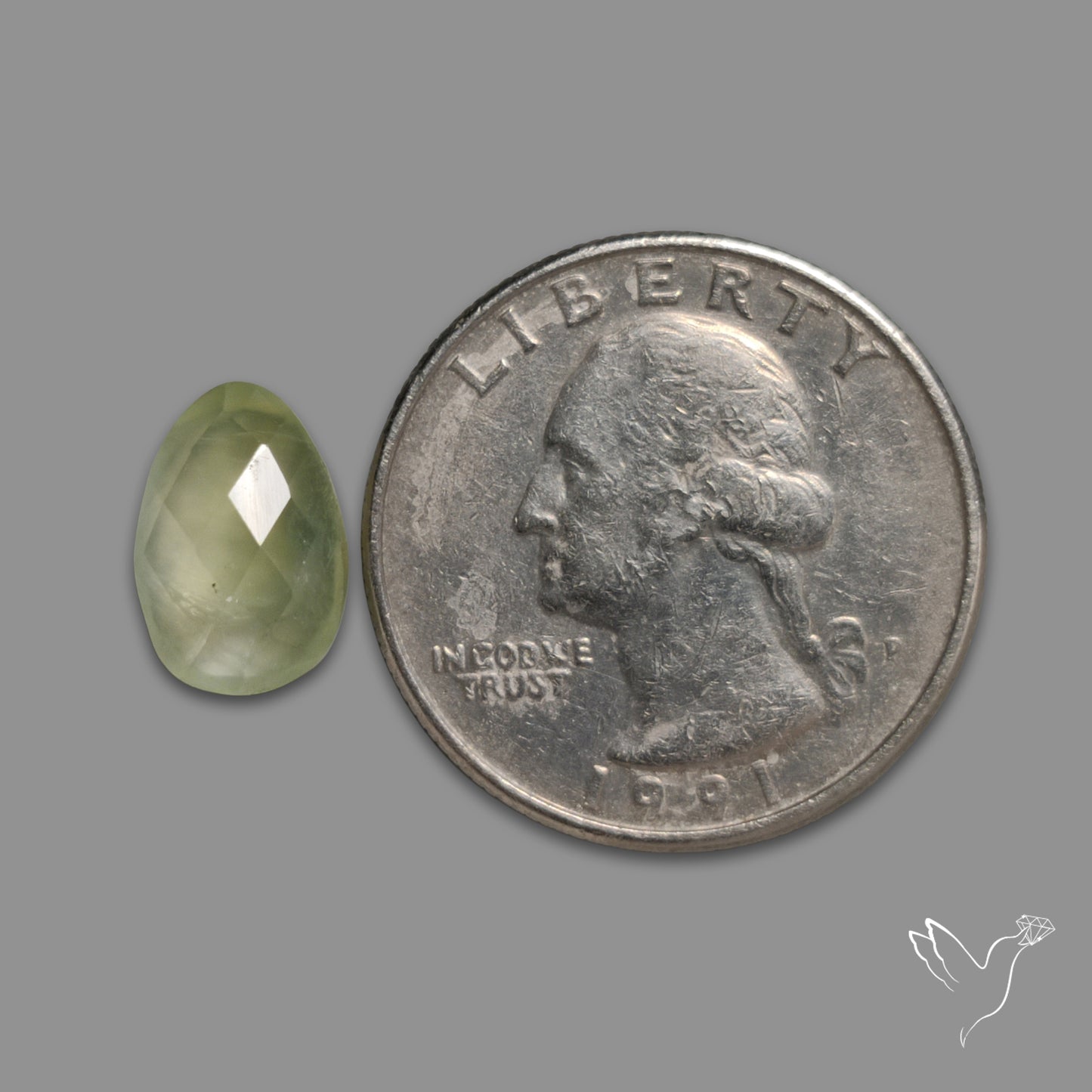 Checkerboard Cut Prehnite
