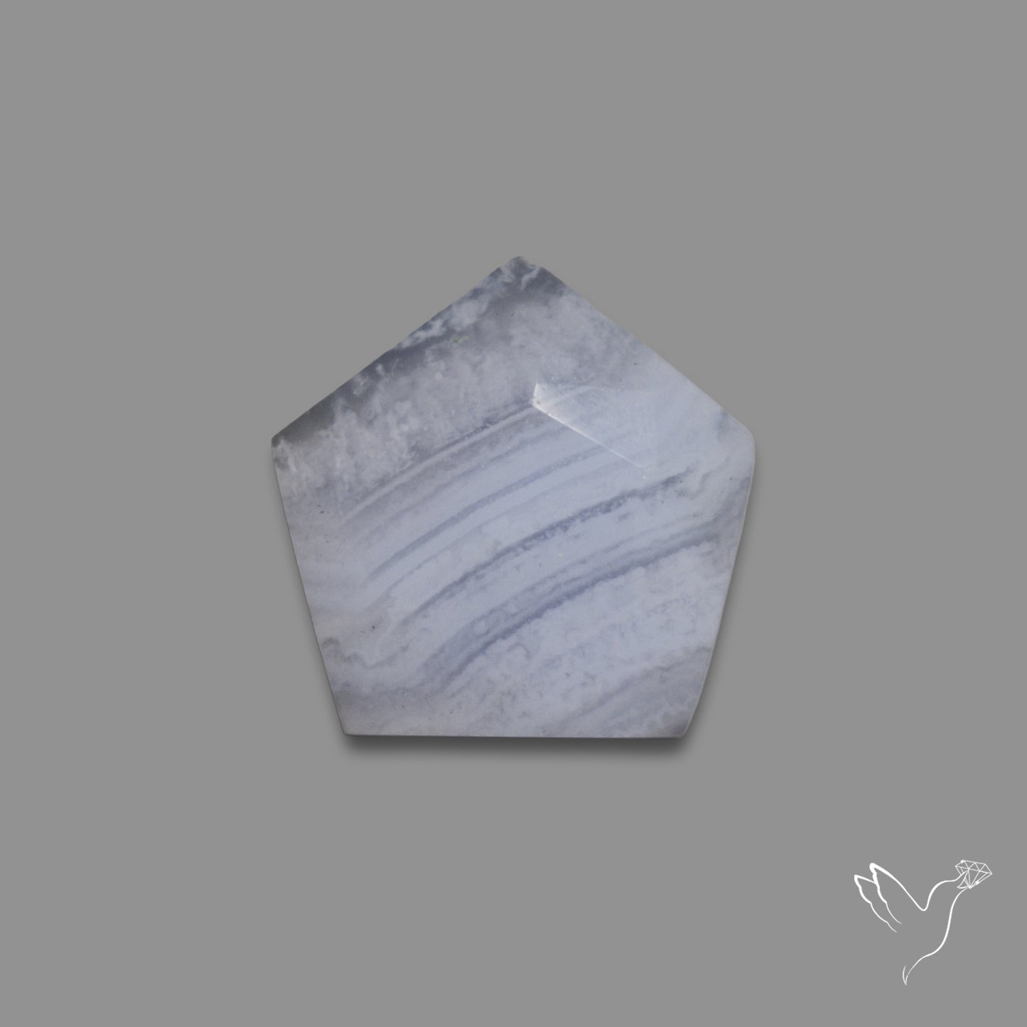 Rose Cut Blue Lace Agate