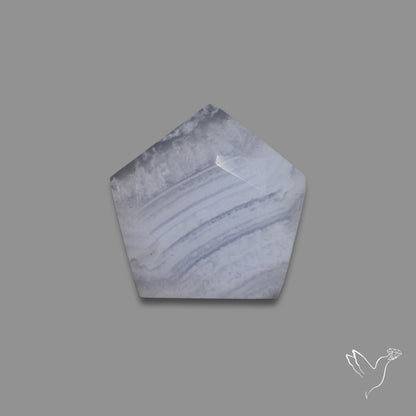 Rose Cut Blue Lace Agate