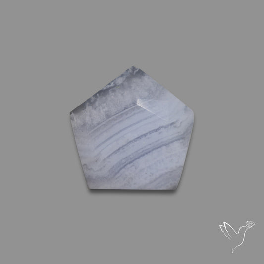 Rose Cut Blue Lace Agate