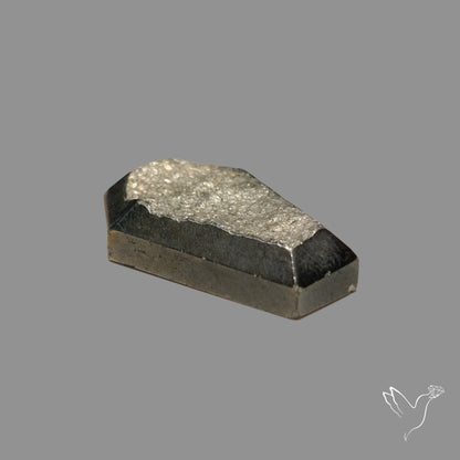 Raw Face Pyrite Coffin Carving