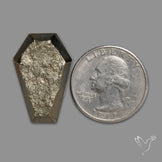 Raw Face Pyrite Coffin Carving