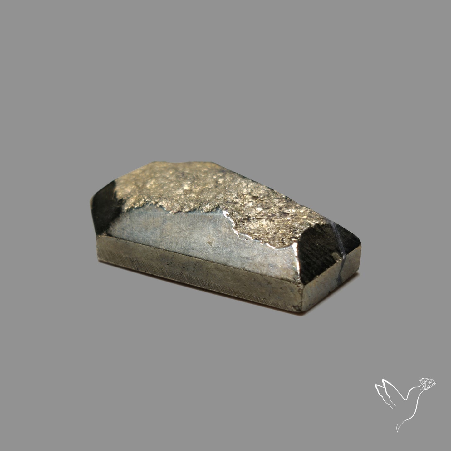 Raw Face Pyrite Coffin Carving