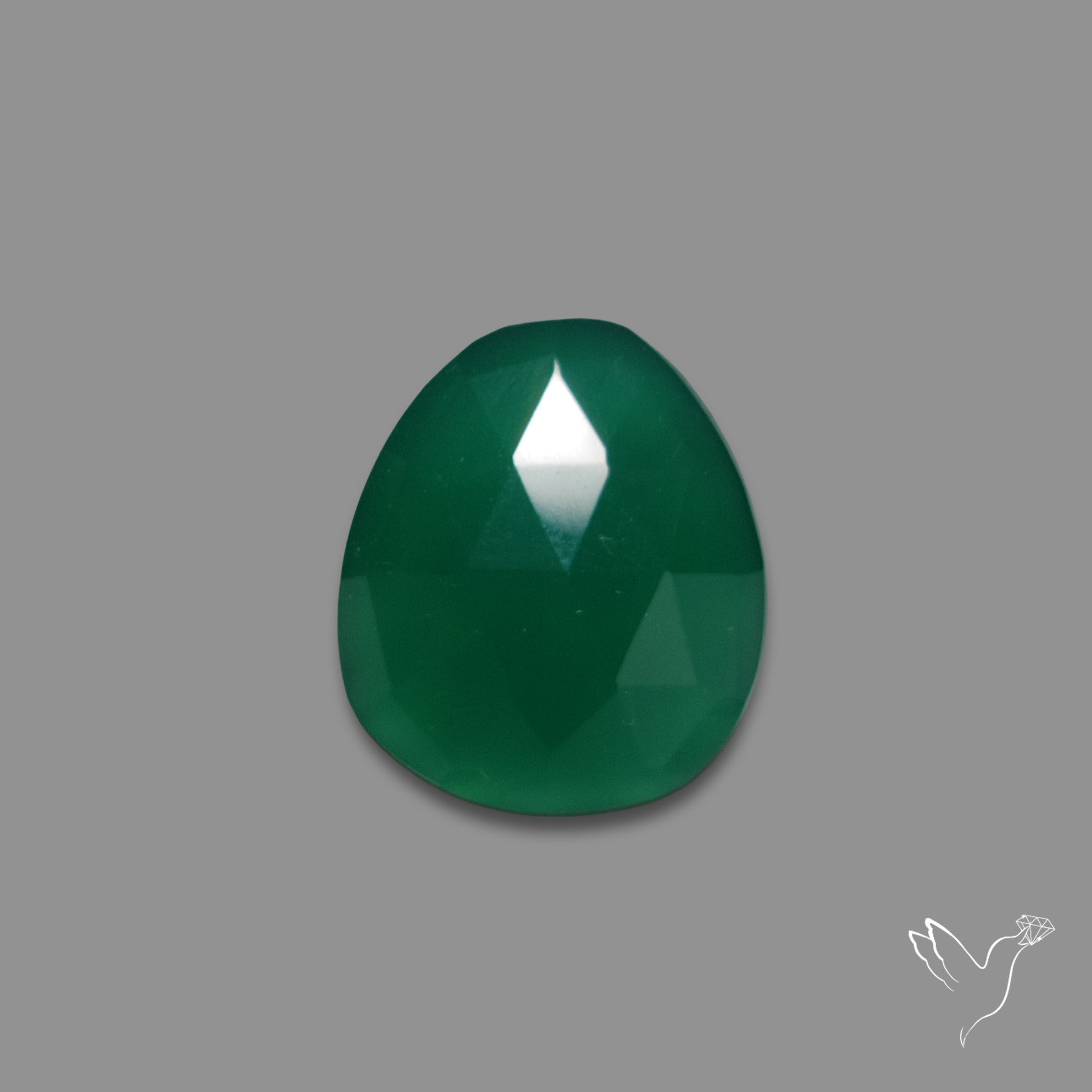 Rose Cut Chrome Chalcedony