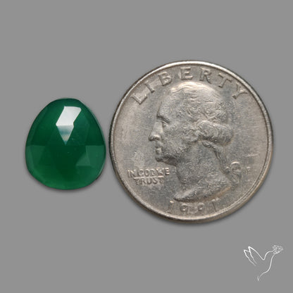 Rose Cut Chrome Chalcedony