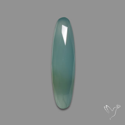 Rose Cut Aqua Chalcedony