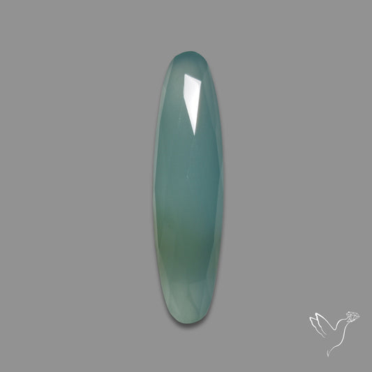 Rose Cut Aqua Chalcedony