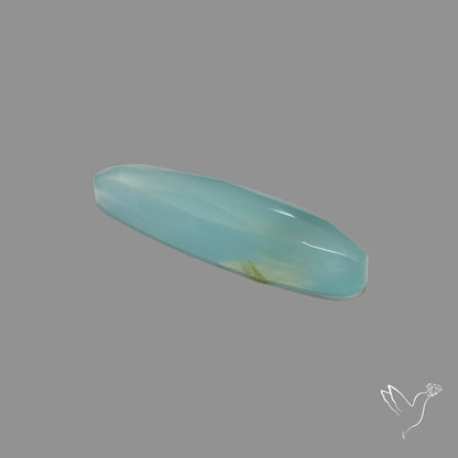 Rose Cut Aqua Chalcedony