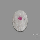 Raw Face Pink Spinel In Quartz