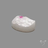 Raw Face Pink Spinel In Quartz